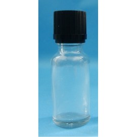 Frasco de Vidro Transparente com Tampa E Batoque - 20 Ml - 200 Unid